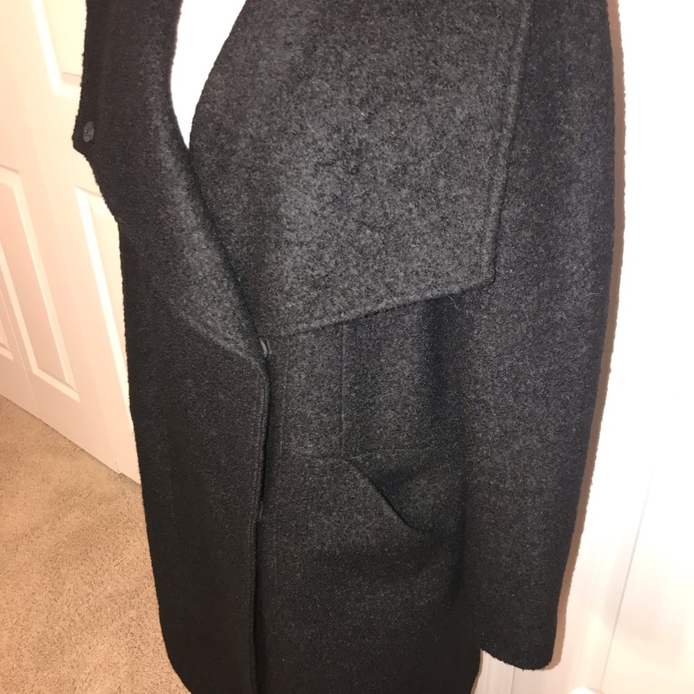 Express Boucle Wool Double Breasted Midi Length C… - image 1